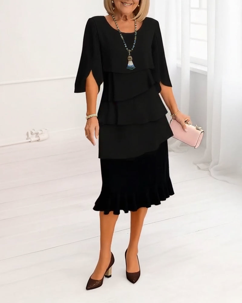 Patricia - Elegantní prošívané pohodlné šaty