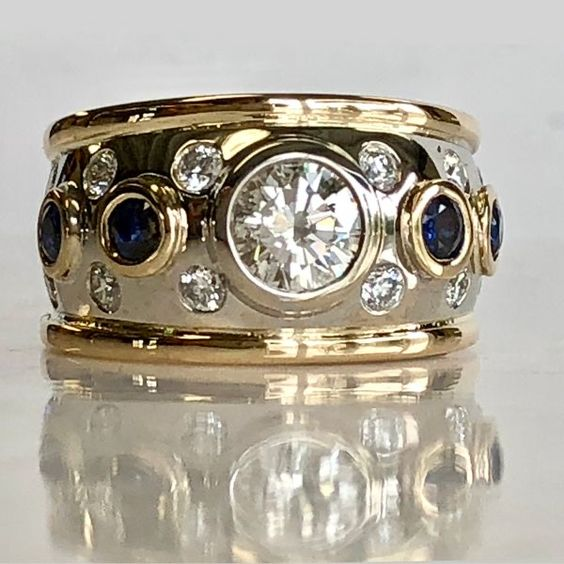 Barbara - Δαχτυλίδι Vintage με Χρυσή Ένθετη Ζιργκόν
